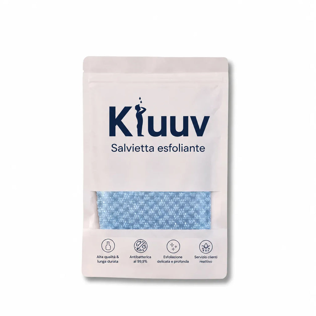 Kluuv - Salvietta da doccia esfoliante