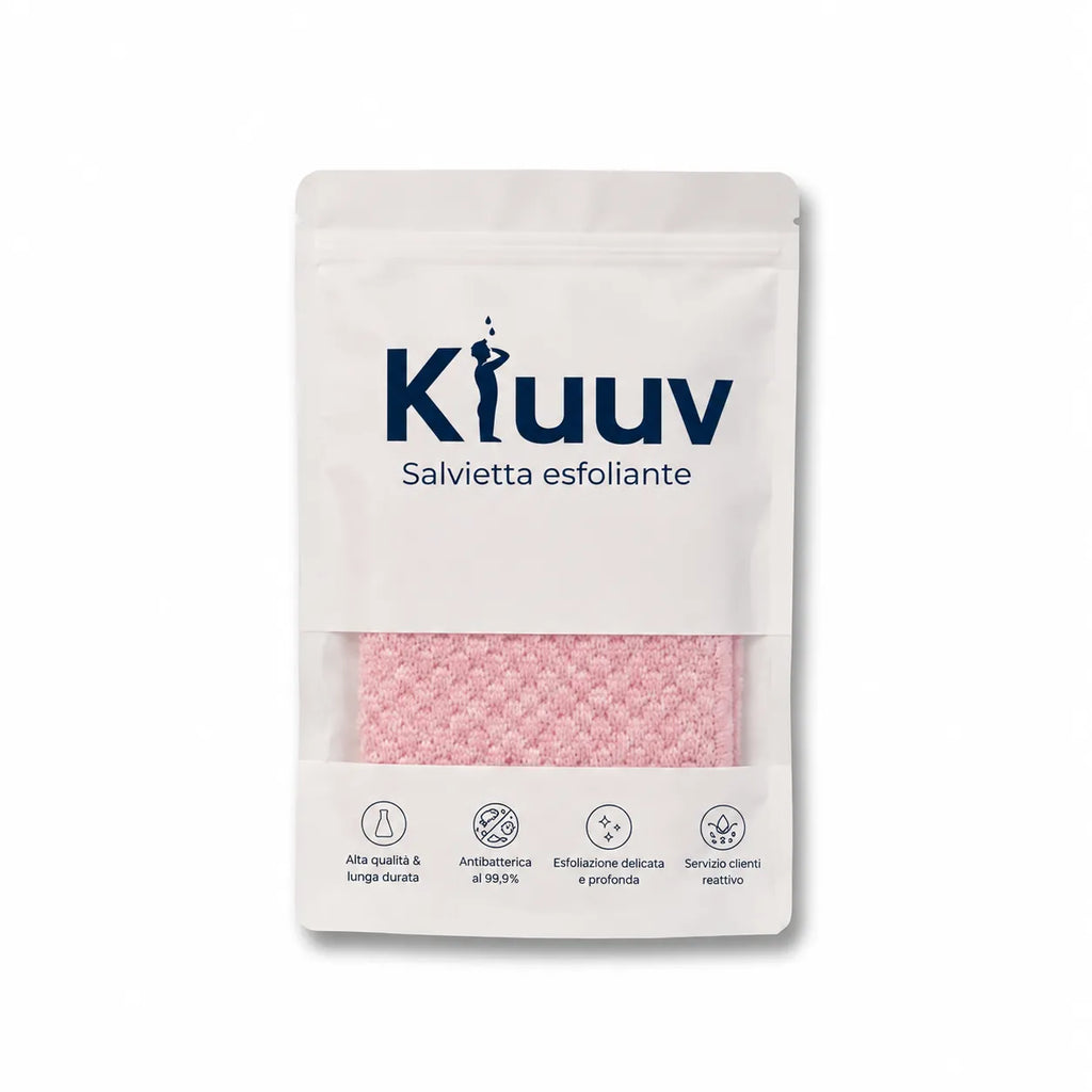 Kluuv - Salvietta da doccia esfoliante