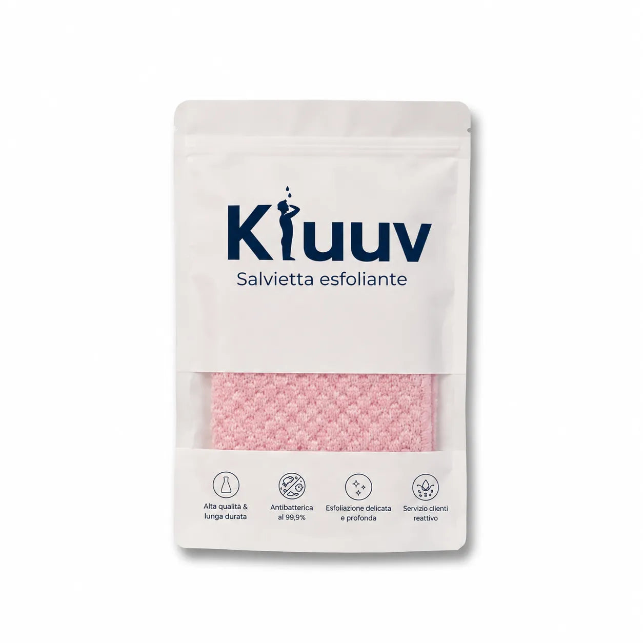 Kluuv - Salvietta da doccia esfoliante