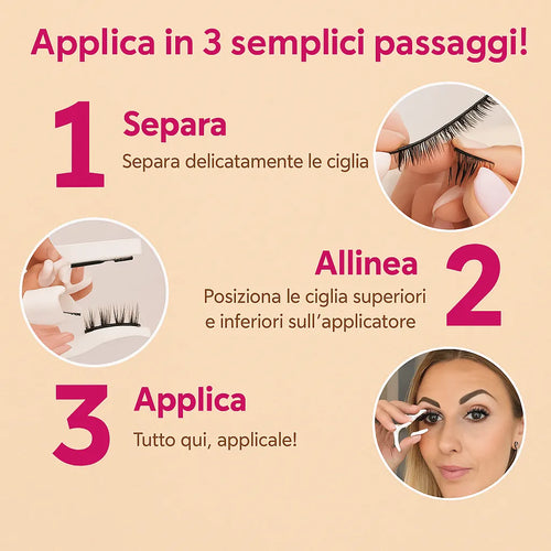 Ciglia magnetiche Kluuv™ senza colla